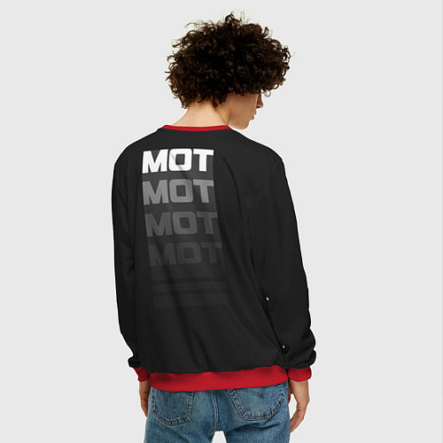 Мужской свитшот МОТ / 3D-Красный – фото 4