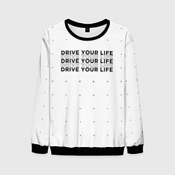Свитшот мужской Drive Your Live, цвет: 3D-черный