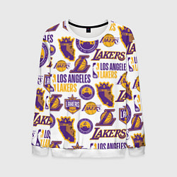 Свитшот мужской LAKERS LOGO, цвет: 3D-белый