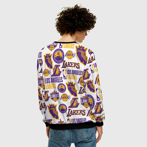 Мужской свитшот LAKERS LOGO / 3D-Черный – фото 4