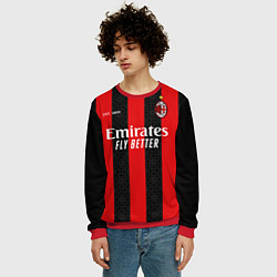 Свитшот мужской AC MILAN 2021 - ДОМАШНЯЯ, цвет: 3D-красный — фото 2
