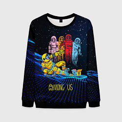 Свитшот мужской Among Us, цвет: 3D-черный