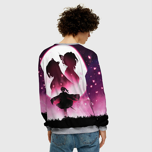 Мужской свитшот Столп Бабочки / 3D-Меланж – фото 4