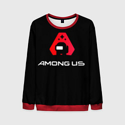 Свитшот мужской Among Us Логотип, цвет: 3D-красный