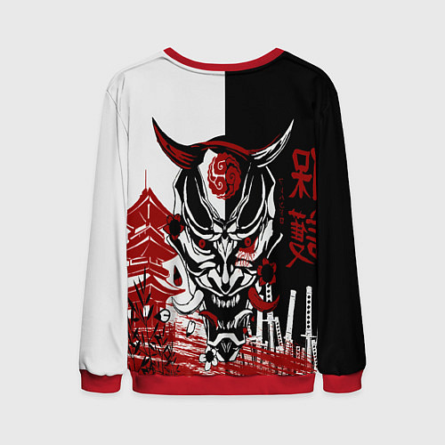 Мужской свитшот Самурай Samurai / 3D-Красный – фото 2