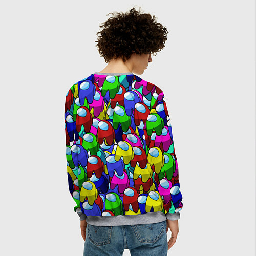 Мужской свитшот AMONG US / 3D-Меланж – фото 4