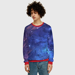 Свитшот мужской Звёздное небо, цвет: 3D-красный — фото 2
