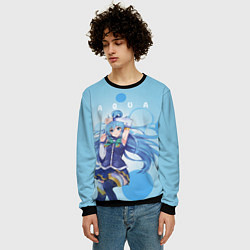 Свитшот мужской Aqua, цвет: 3D-черный — фото 2