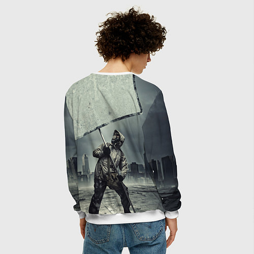 Мужской свитшот Metro Exodus / 3D-Белый – фото 4