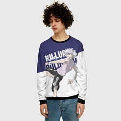 Свитшот мужской Киллуа Золдик, цвет: 3D-черный — фото 2