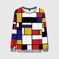 Свитшот мужской Color blocking, цвет: 3D-меланж