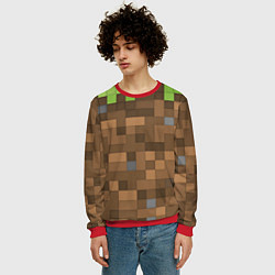 Свитшот мужской Minecraft камуфляж, цвет: 3D-красный — фото 2