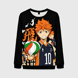 Свитшот мужской ВОЛЕЙБОЛ!! HAIKYUU!!, цвет: 3D-черный