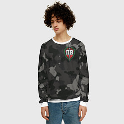 Свитшот мужской Пограничные войска, цвет: 3D-белый — фото 2