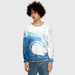 Свитшот мужской WAVE ВОЛНЫ, цвет: 3D-меланж — фото 2