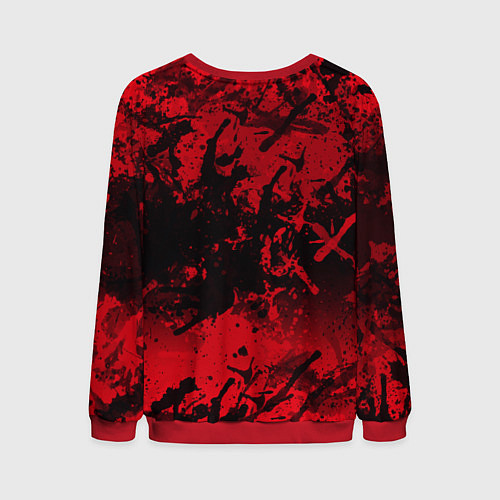Мужской свитшот Клинок рассекающий демонов / 3D-Красный – фото 2