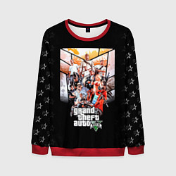 Свитшот мужской Grand Theft Auto five, цвет: 3D-красный