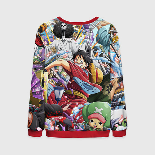 Мужской свитшот ONE PIECE ВАН ПИС / 3D-Красный – фото 2