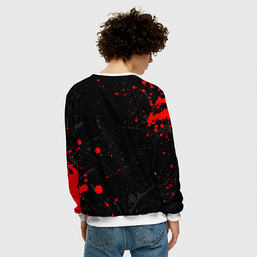 Мужской свитшот WE KNOW TES / 3D-Белый – фото 4