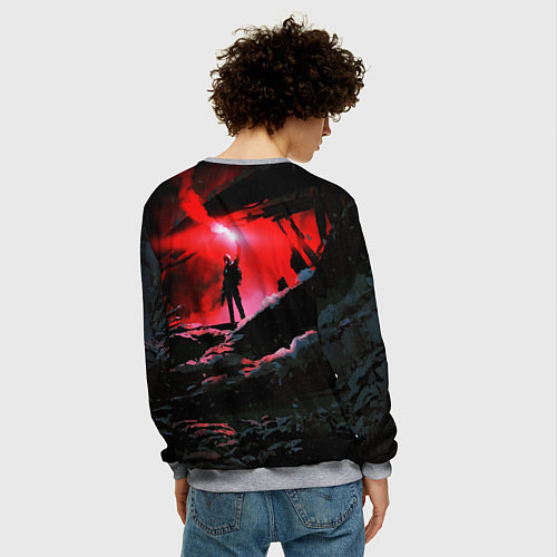 Мужской свитшот Metro Exodus / 3D-Меланж – фото 4
