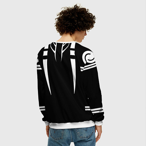 Мужской свитшот ИТАДОРИ ТАТУ JUJUTSU KAISEN / 3D-Белый – фото 4