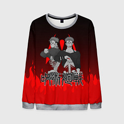 Свитшот мужской МАГИЧЕСКАЯ БИТВА SUKUNA, цвет: 3D-меланж