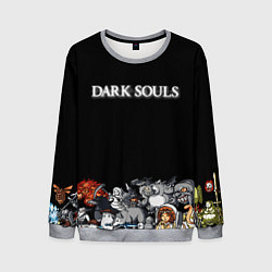 Свитшот мужской 8bit Dark Souls, цвет: 3D-меланж