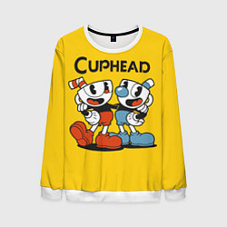 Свитшот мужской CUPHEAD, цвет: 3D-белый