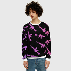 Свитшот мужской М4А1, цвет: 3D-белый — фото 2