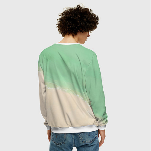 Мужской свитшот Bunny a Girl / 3D-Белый – фото 4