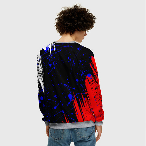 Мужской свитшот HONDA / 3D-Меланж – фото 4