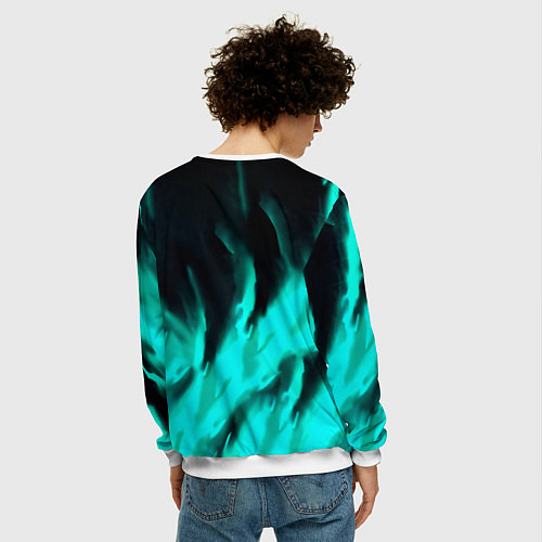 Мужской свитшот Улькиорра Сифер Ulquiorra / 3D-Белый – фото 4