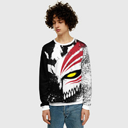 Свитшот мужской БЛИЧ МАСКА BLEACH, цвет: 3D-белый — фото 2