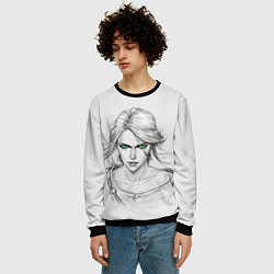 Свитшот мужской Цири, цвет: 3D-черный — фото 2