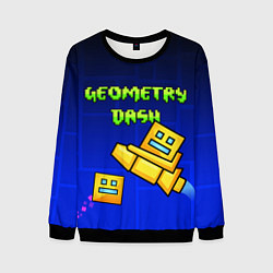 Свитшот мужской Geometry Dash, цвет: 3D-черный