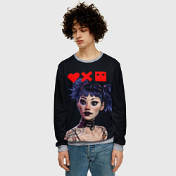 Свитшот мужской Love, Death and Robots Lora Z, цвет: 3D-меланж — фото 2