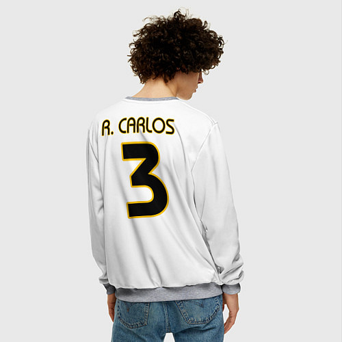 Мужской свитшот Р Карлос футболка Реала / 3D-Меланж – фото 4