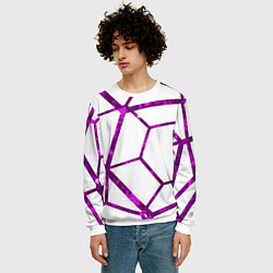 Свитшот мужской Hexagon, цвет: 3D-белый — фото 2
