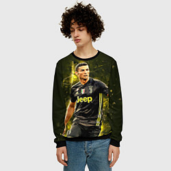 Свитшот мужской Cristiano Ronaldo Juventus, цвет: 3D-черный — фото 2