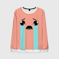 Свитшот мужской Crying Isaac, цвет: 3D-белый