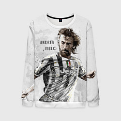 Свитшот мужской Andrea Pirlo, цвет: 3D-белый