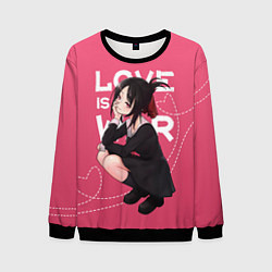 Свитшот мужской Love is war, цвет: 3D-черный