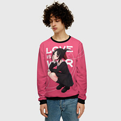 Свитшот мужской Love is war, цвет: 3D-черный — фото 2