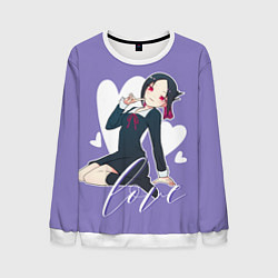 Свитшот мужской Love Kaguya Shinomiya, цвет: 3D-белый