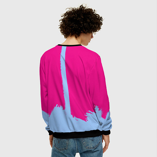 Мужской свитшот Love detective Chika / 3D-Черный – фото 4