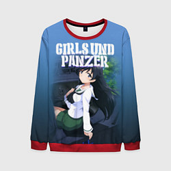 Свитшот мужской Girls und Panzer, цвет: 3D-красный