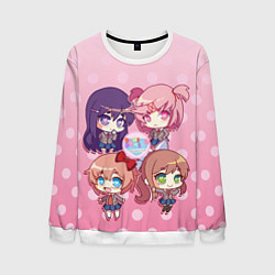 Свитшот мужской DOKI DOKI LITERATURE CLUB, цвет: 3D-белый