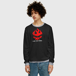 Свитшот мужской Fight the power, цвет: 3D-меланж — фото 2
