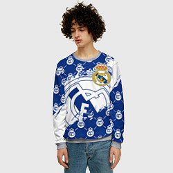 Свитшот мужской REAL MADRID РЕАЛ МАДРИД, цвет: 3D-меланж — фото 2