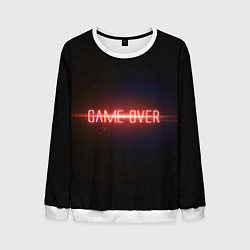 Свитшот мужской Game Over, цвет: 3D-белый